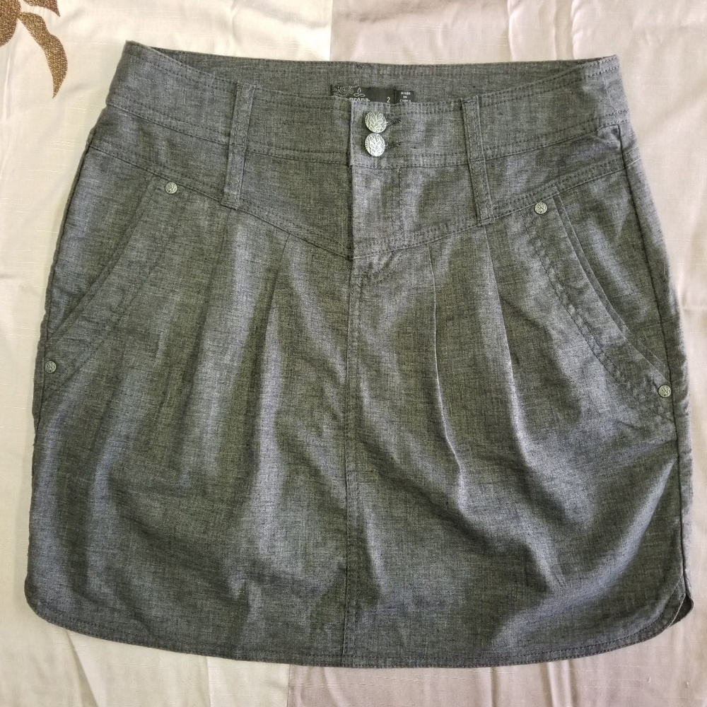 Prana woven mini skirt